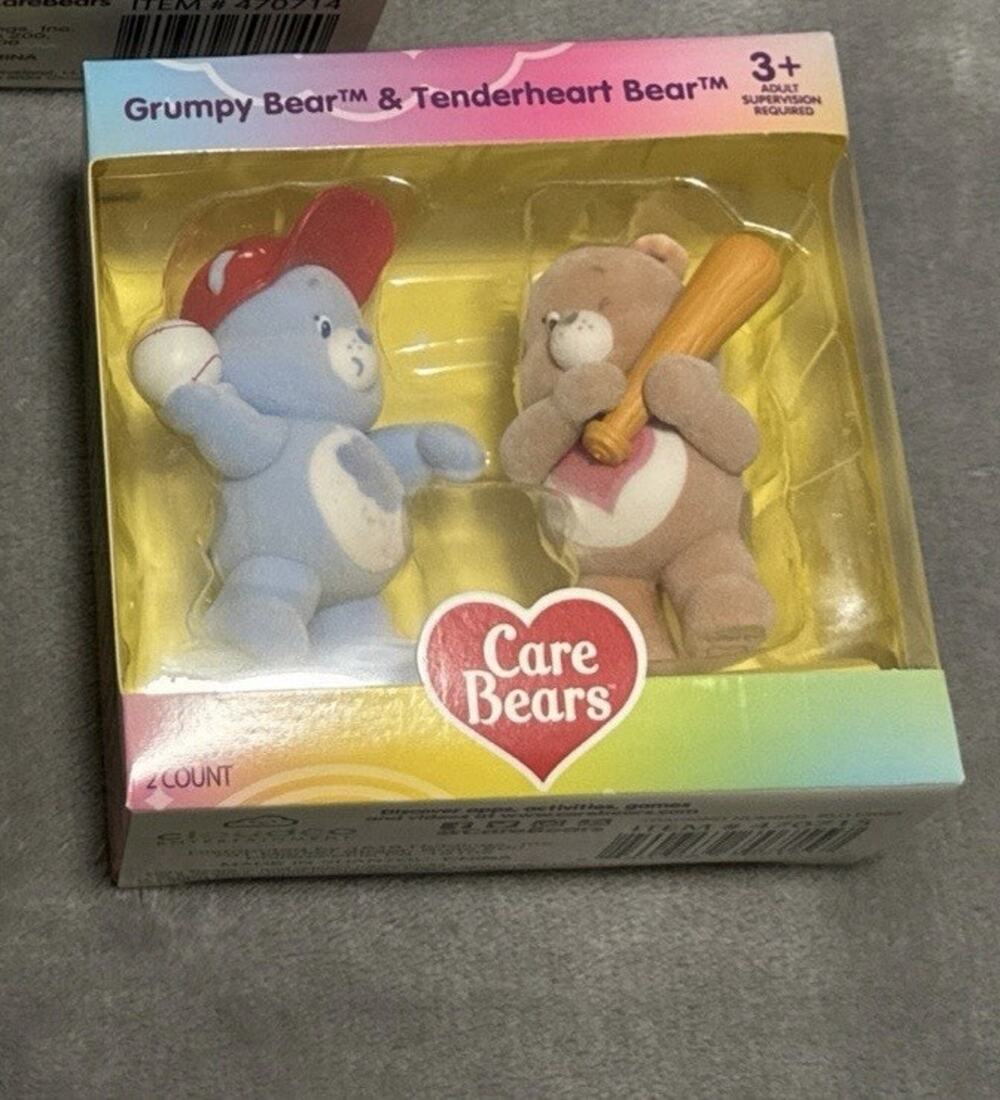 🔥Care Bears Flocked Mini Collectible Figures BNWT🔥